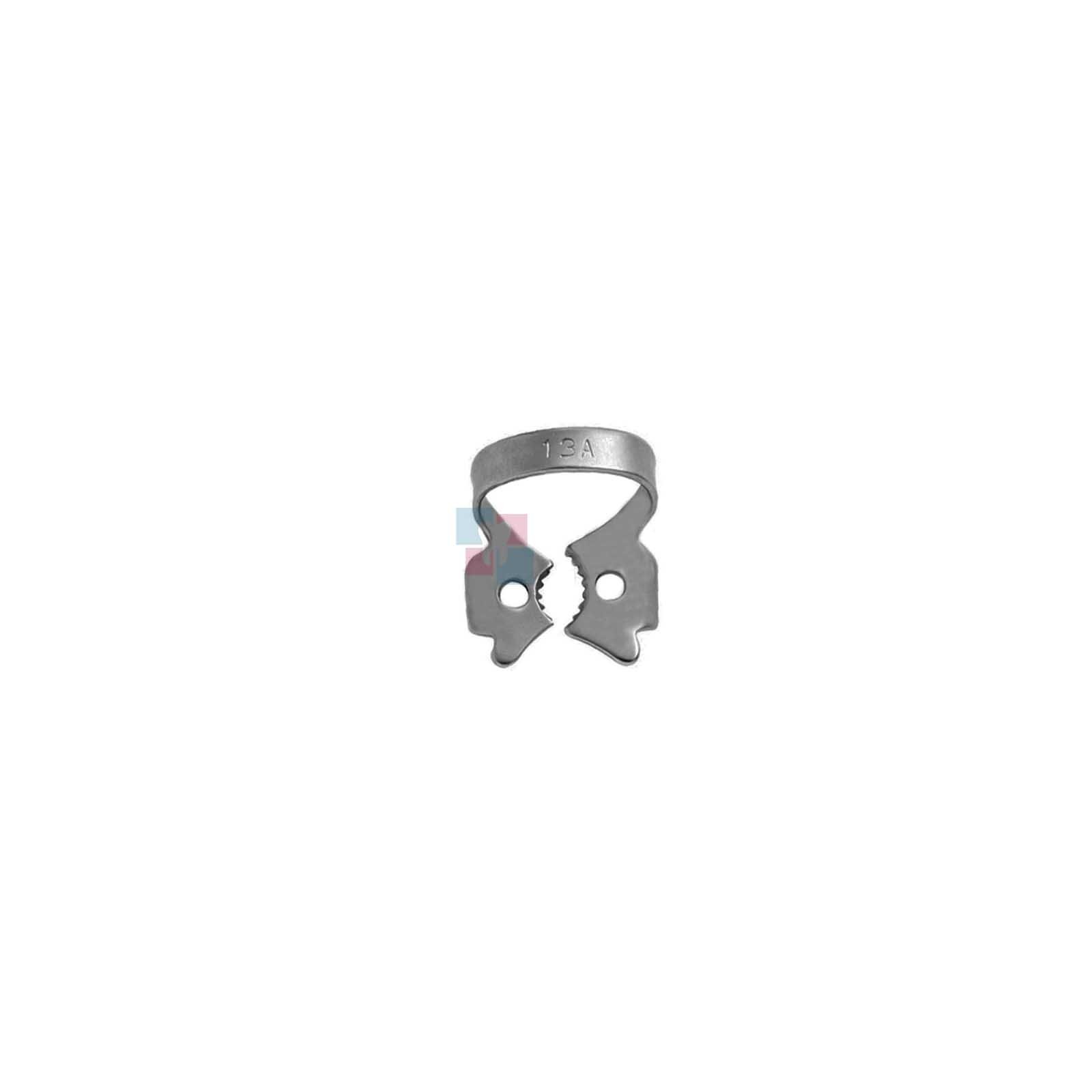Hu-Friedy RDCM13A #13A Rubber Dam Clamp - Satin Steel, Lower Molar Dental Tool